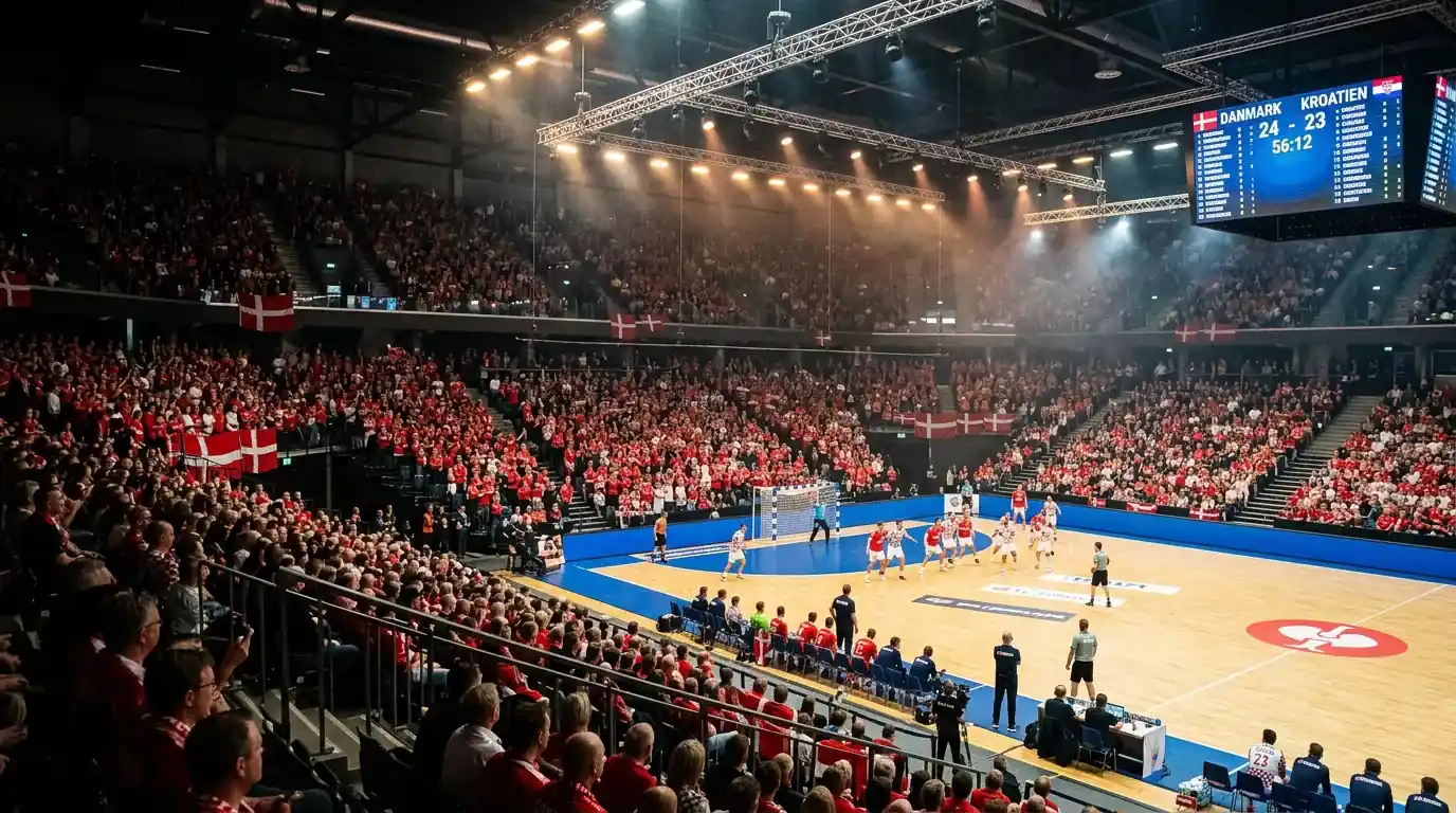 Dansk håndbold-arena under VM-finalen 2025